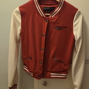 Red and White Varsity Jacket